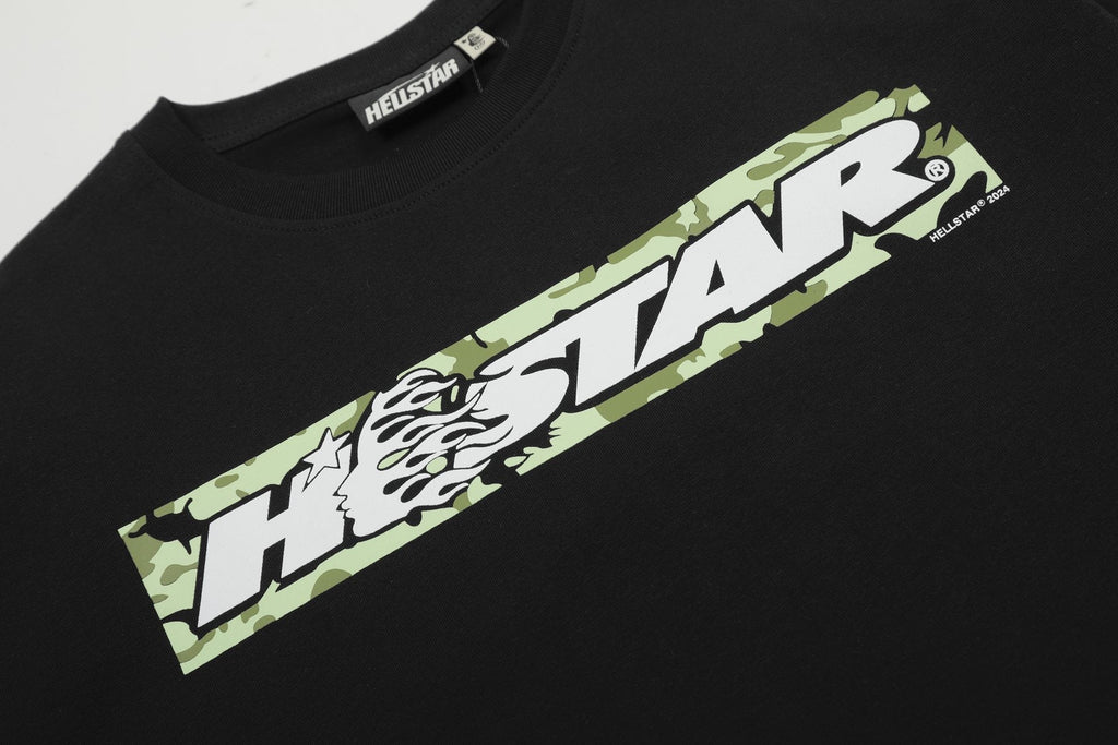 Hellstar Black Front & Back Graphic T-Shirt — detail