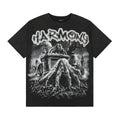 HARMONY Washed Black Rhinestone Graphic T-Shirt — hero