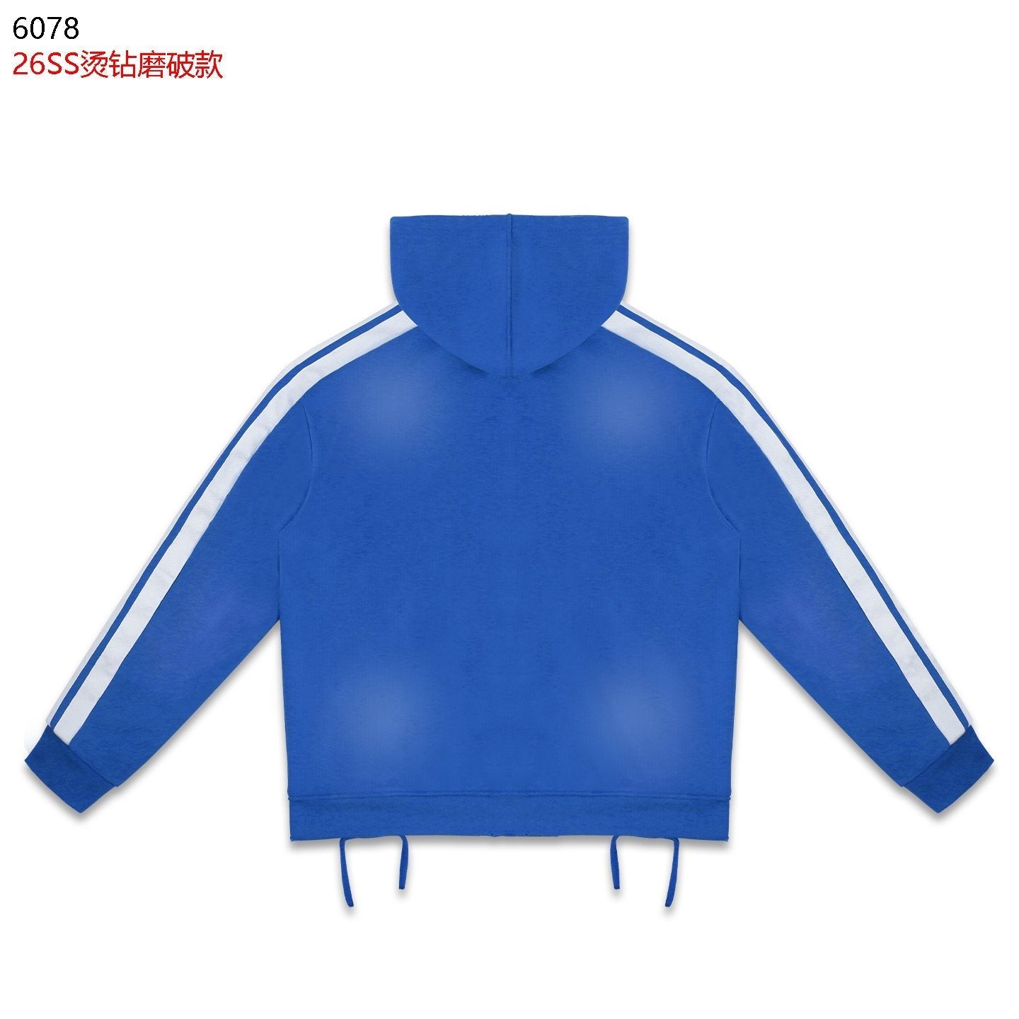 Rough Play Studded Stripe Full-Zip Hoodie — back