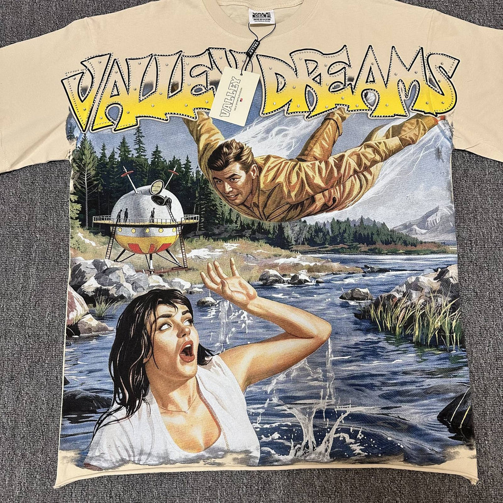 Valley Dreams Washed Graphic Short-Sleeve T-Shirt — detail