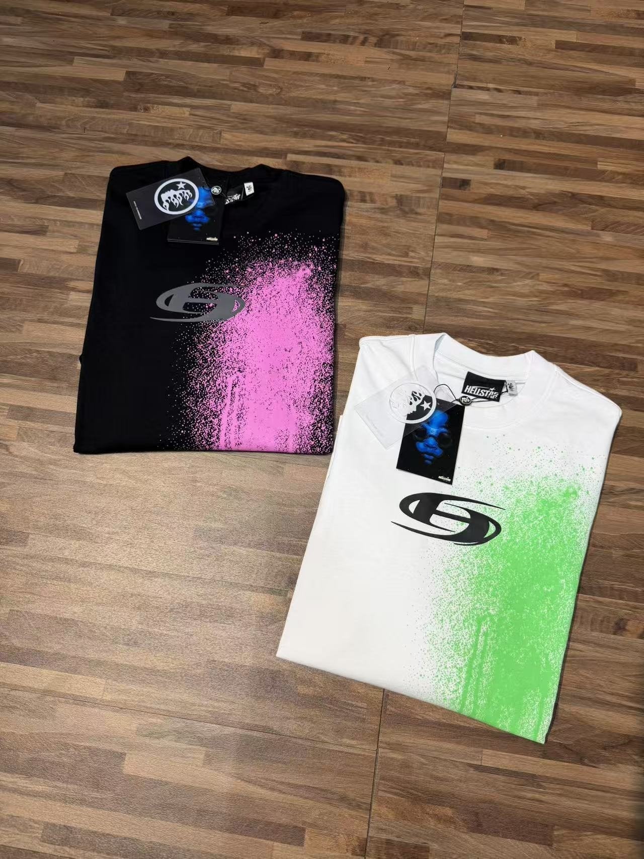 Hellstar Paint-Drip Graphic Long-Sleeve T-Shirt — hang_tag