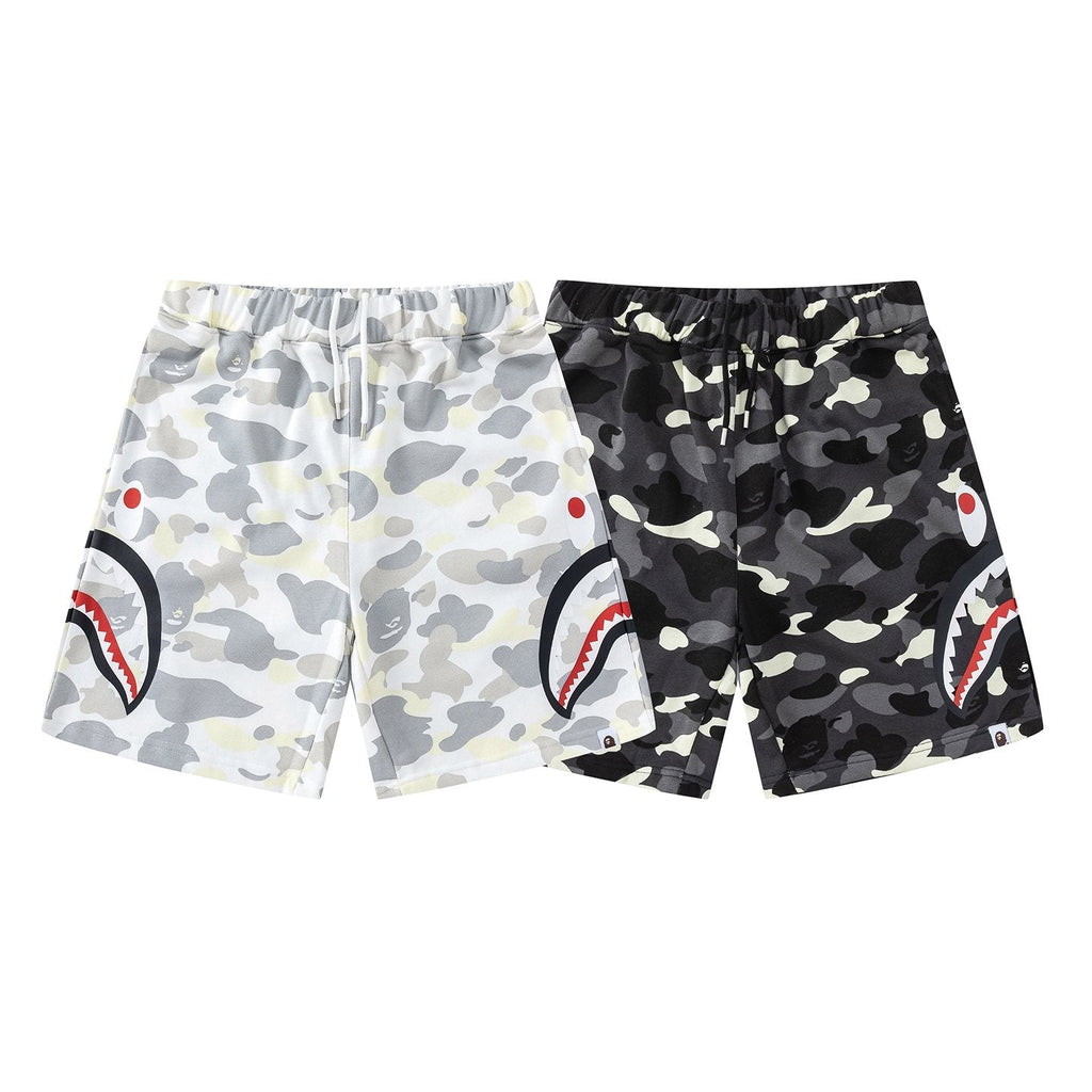 BAPE Shark Mouth Camouflage Shorts — comparison