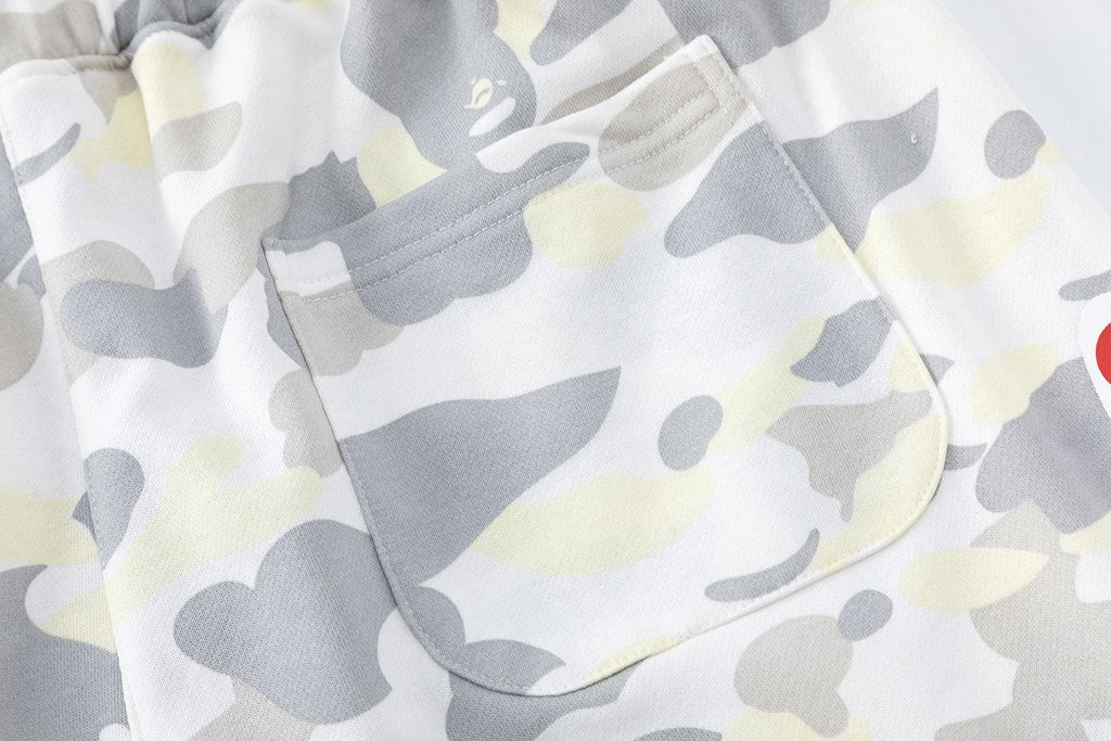 BAPE Shark Mouth Camouflage Shorts — detail