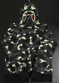 BAPE Shark Full-Zip Camo Hoodie — hero