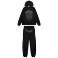 Sp5der Spiderweb Graphic Zip Hoodie & Sweatpants Matching Set — hero