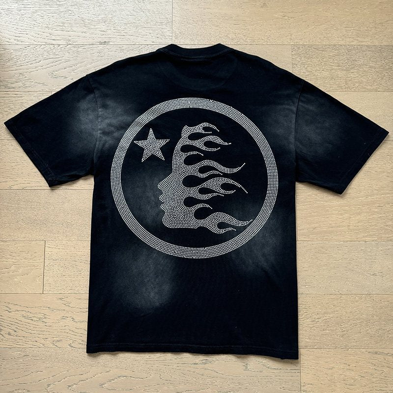Hellstar Flame Head Star Short-Sleeve T-Shirt — back