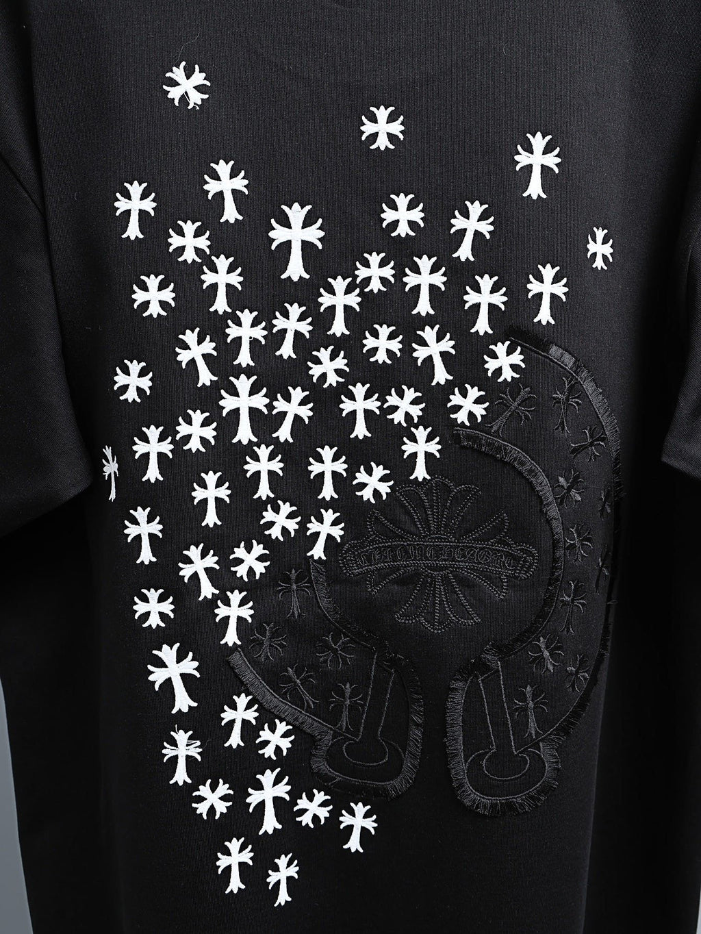 Chrome Hearts Clustered Cross Short-Sleeve T-Shirt — detail