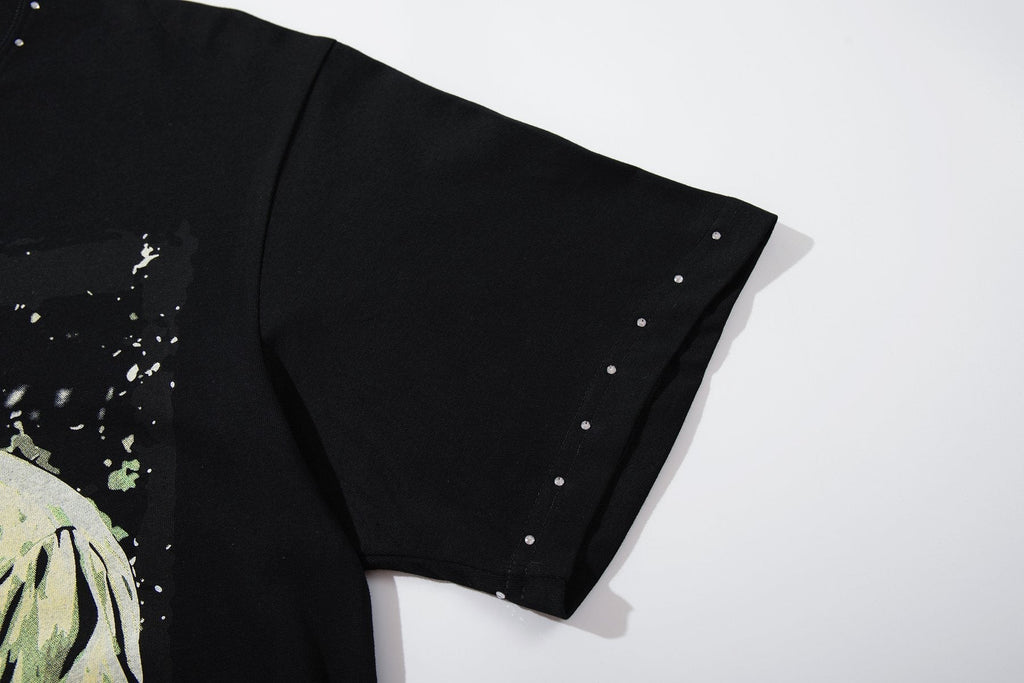 SUPPLY TEE Scientist Lab Studded Graphic T-Shirt — detail