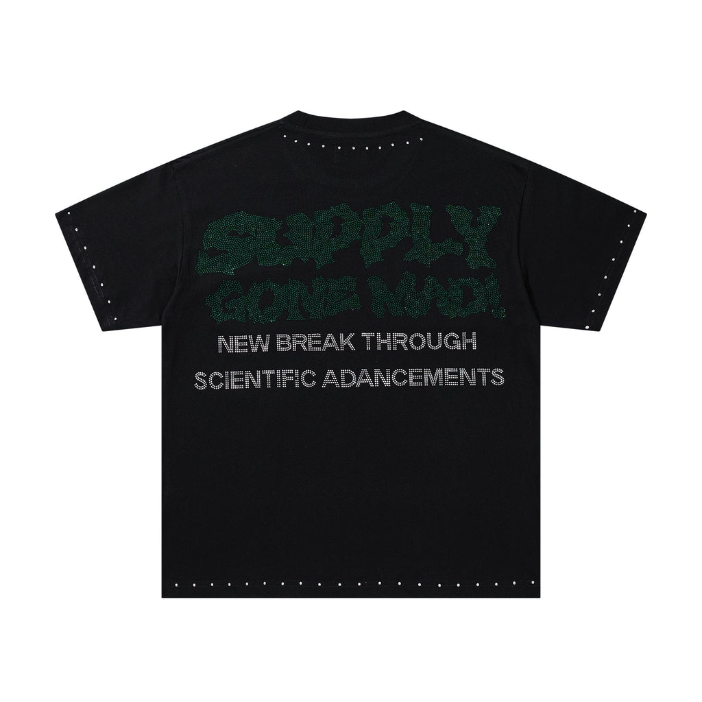 SUPPLY TEE Scientist Lab Studded Graphic T-Shirt — back