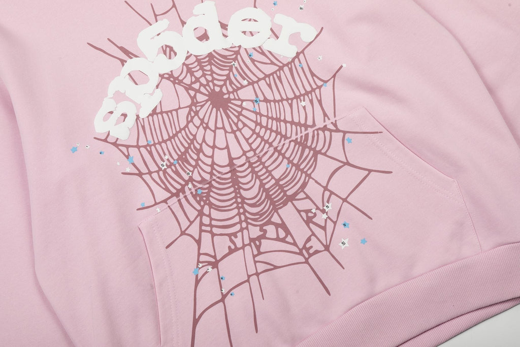 Sp5der Spiderweb Graphic Hoodie — detail