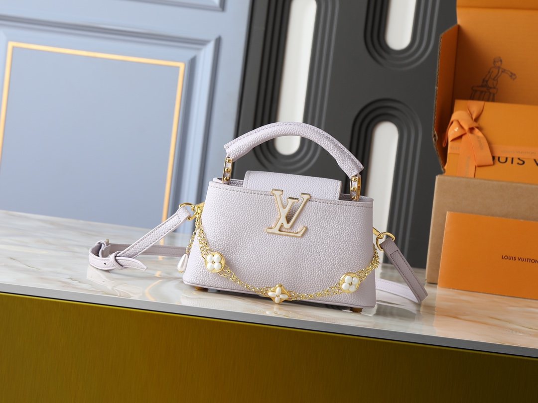 Louis Vuitton Capucines East-West Floral Chain Bag — hero