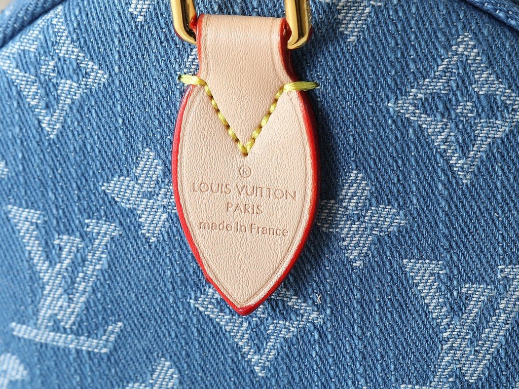 Louis Vuitton Speedy Soft Monogram Denim Handbag — detail