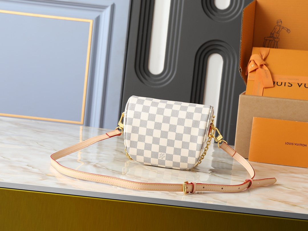 Louis Vuitton Bumbag Checkerboard Crossbody Bag — back