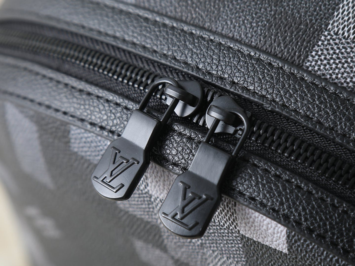 Louis Vuitton Discovery Pixel-Pattern Backpack — detail
