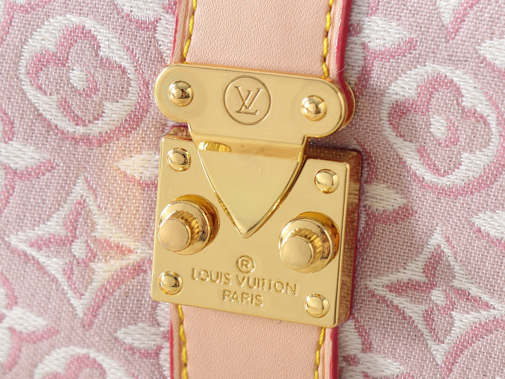 Louis Vuitton Pochette Mia Pink and White Monogram Shoulder Bag — detail