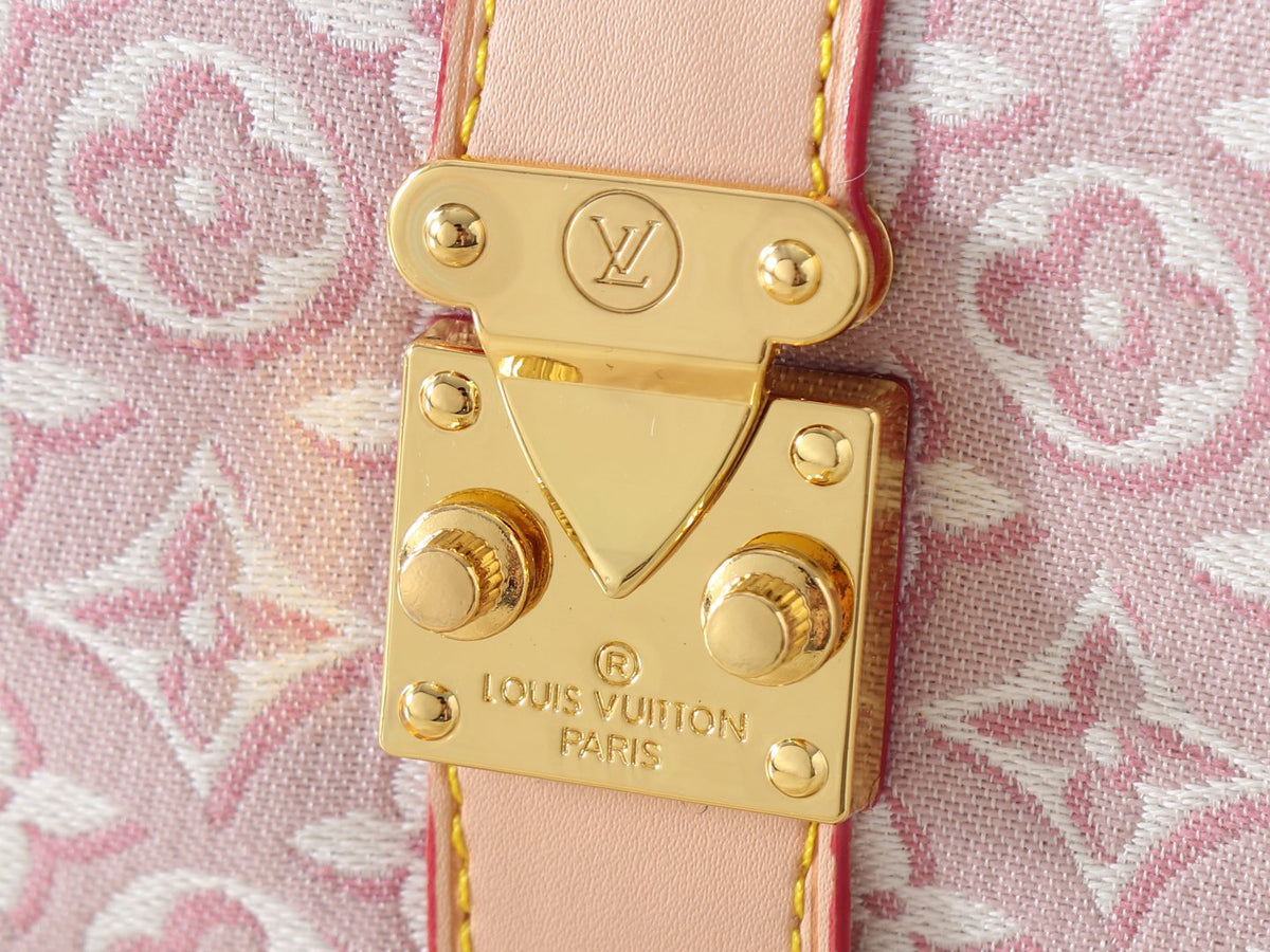 Louis Vuitton Pochette Mia Pink and White Monogram Shoulder Bag — detail