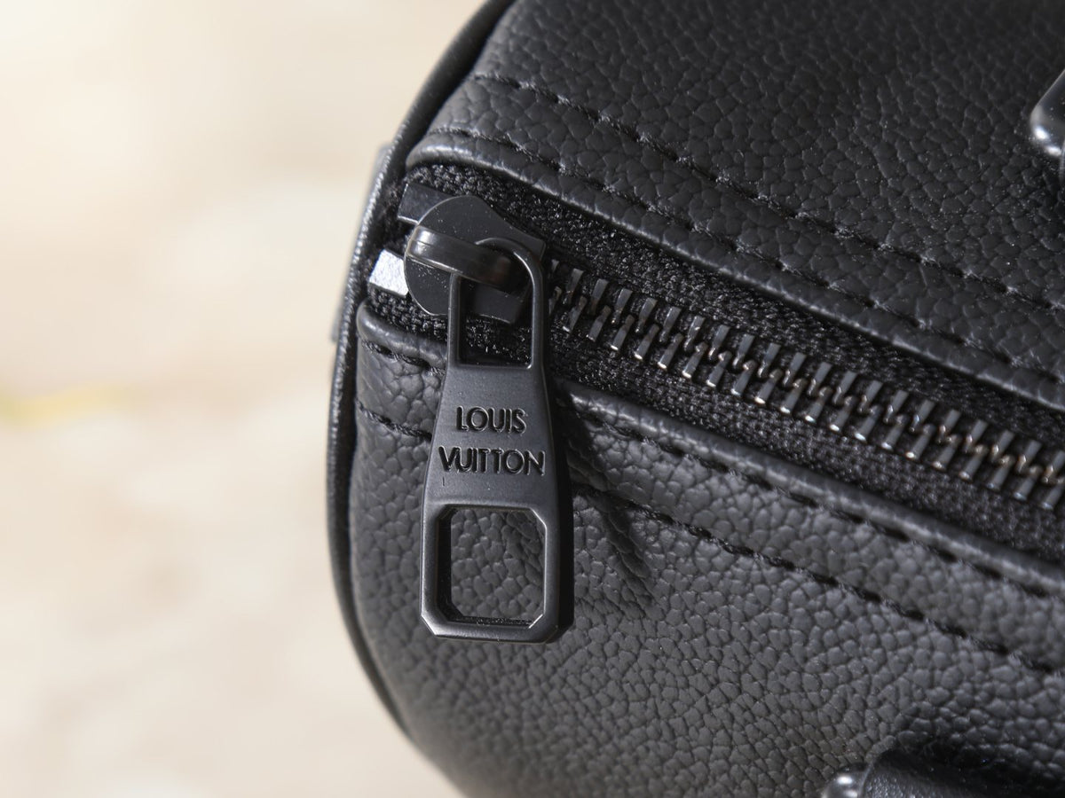 Louis Vuitton Keepall XS Black Barrel Bag — detail