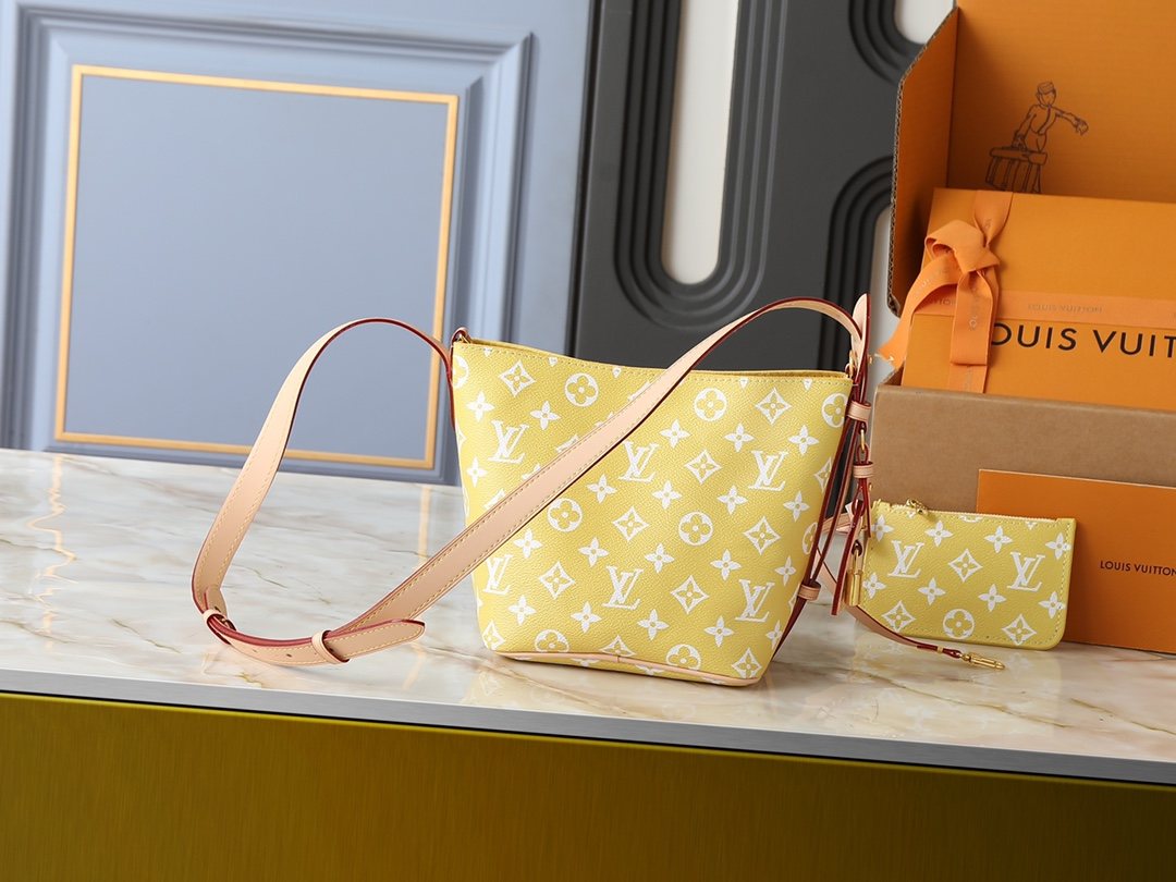 Louis Vuitton All In BB Monogram Bucket Bag — back