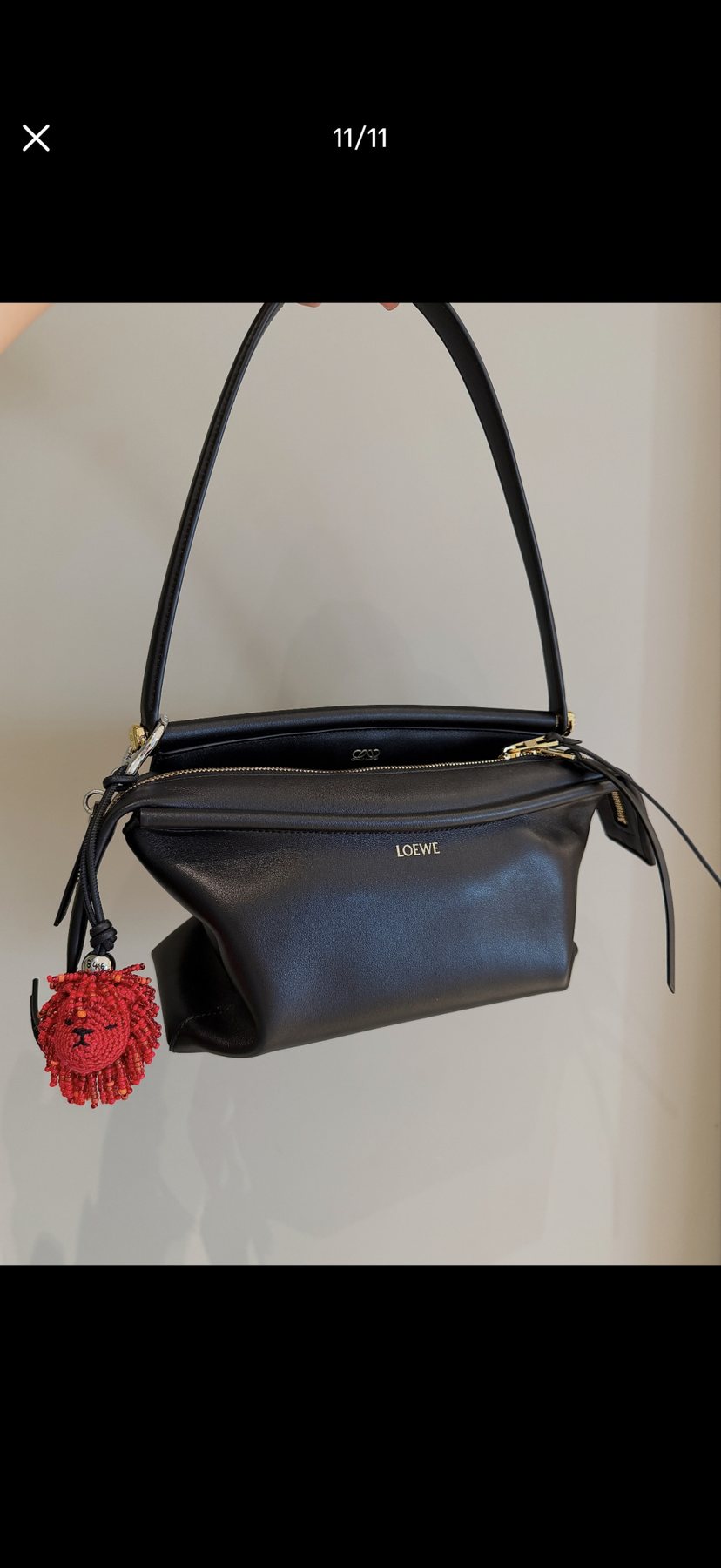 Loewe Whisker Angular Shoulder Bag — front