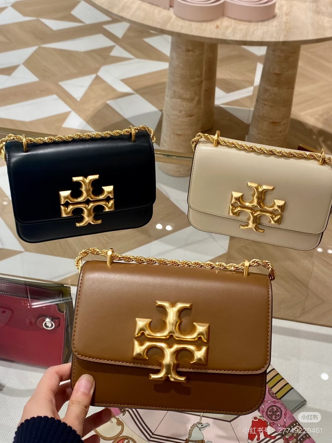 Tory Burch Eleanor Chain-Strap Flap Bag — comparison