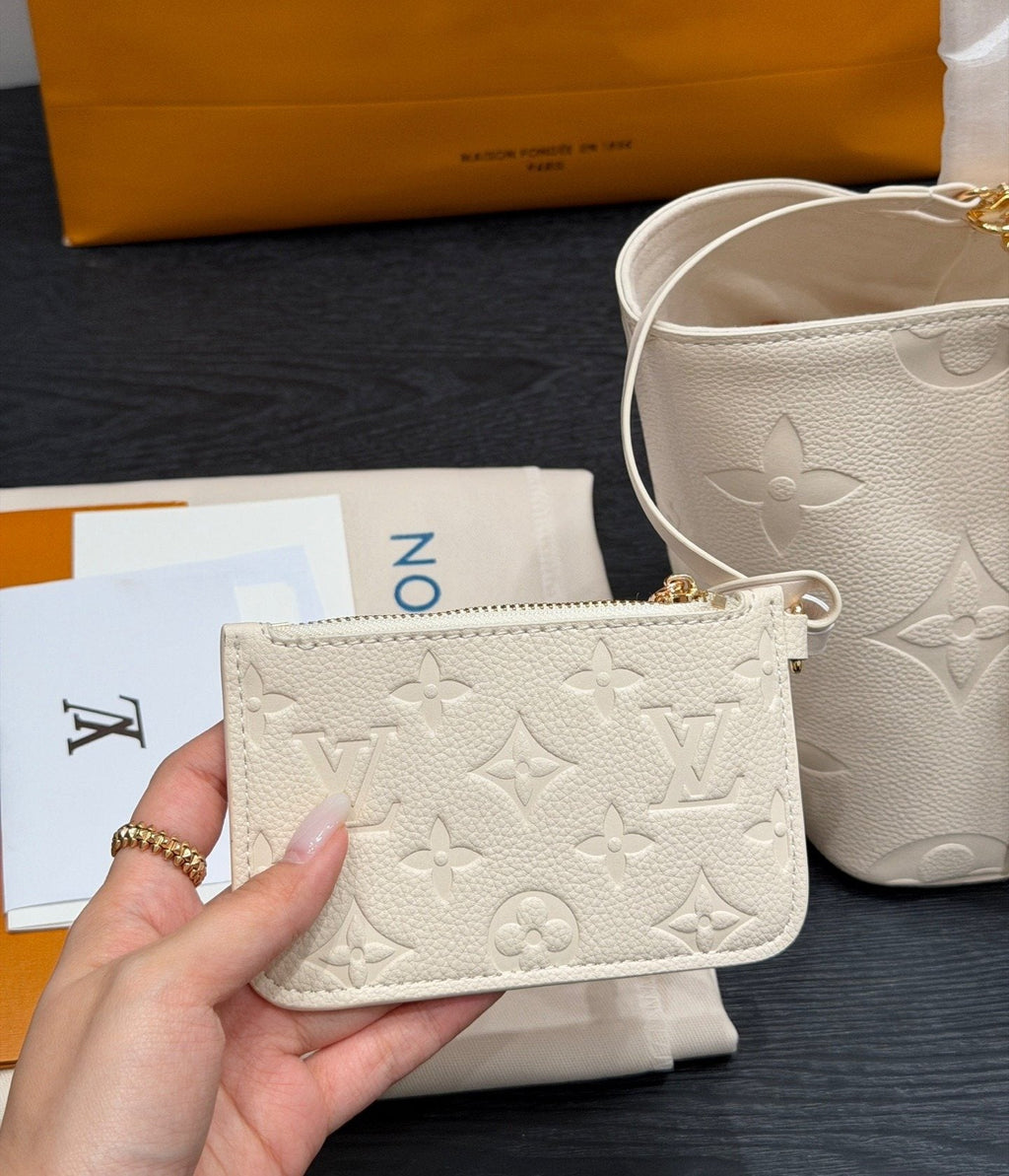 Louis Vuitton AllinBB Embossed Bucket Bag — detail