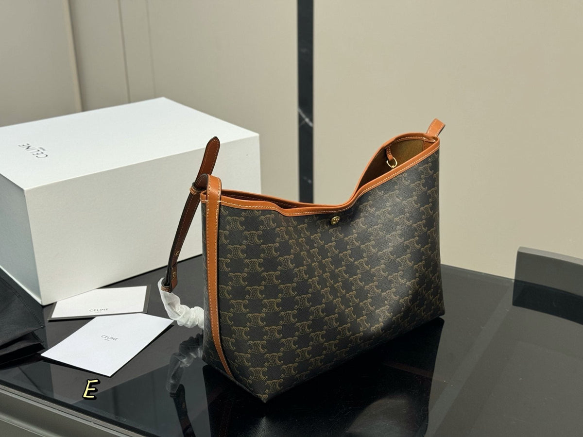 Celine Soft Shopper Monogram Bag with Pouch — back