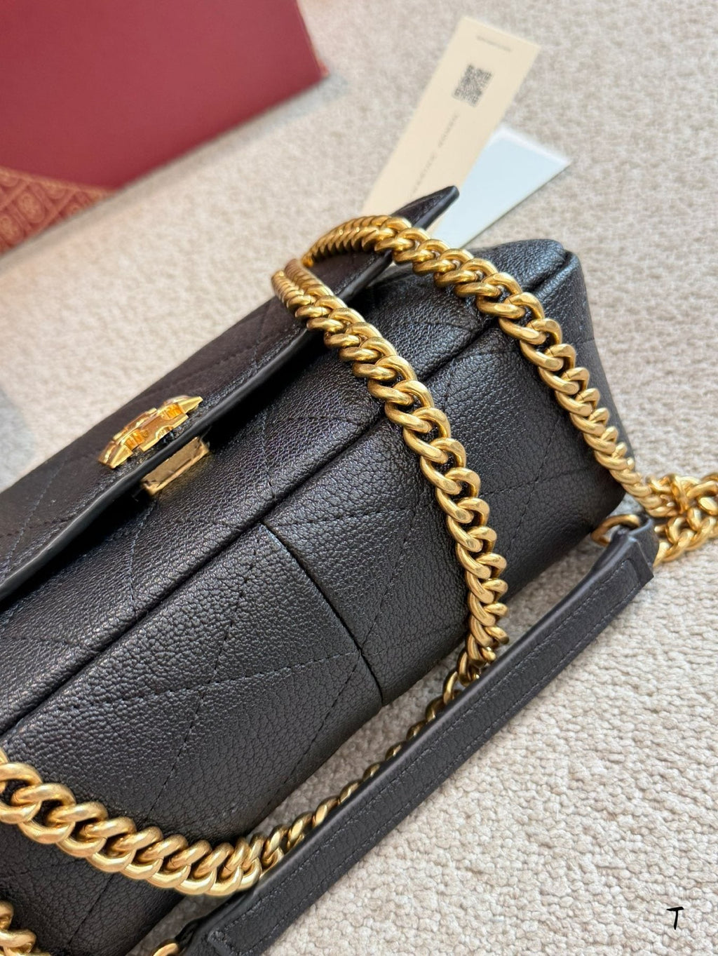 Tory Burch Charlie Quilted Chain-Strap Shoulder Bag — detail