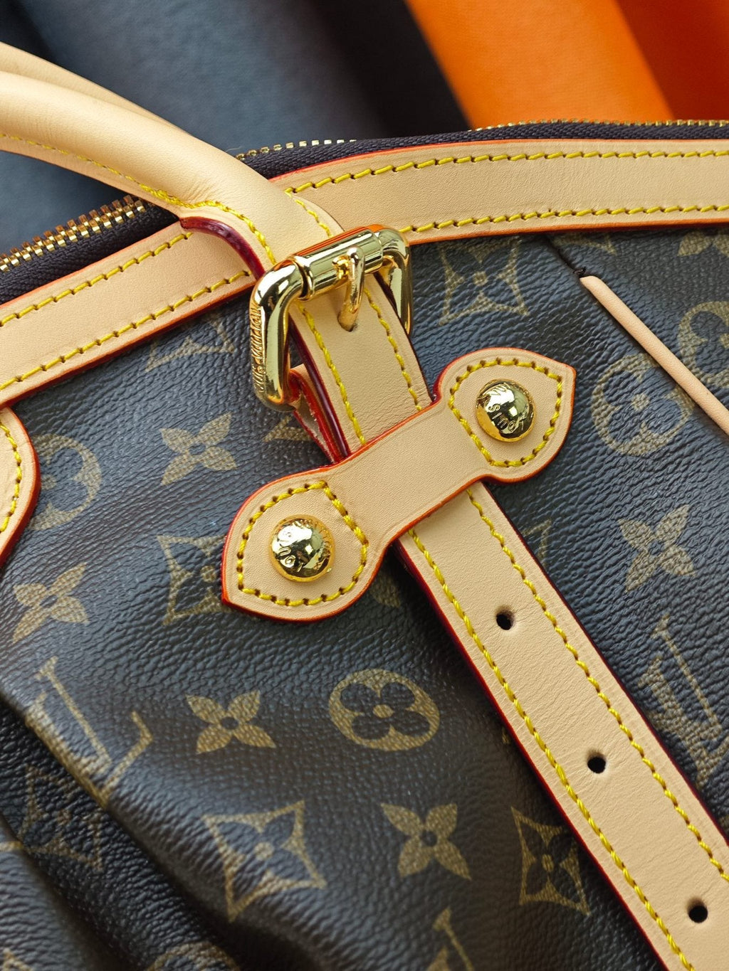 Louis Vuitton Tivoli Monogram Bowling Handbag — detail