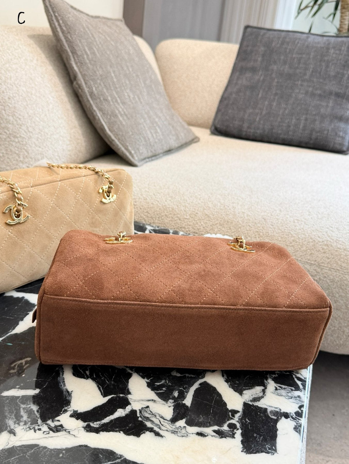 Chanel Rounded Baguette Chain Shoulder Bag — comparison