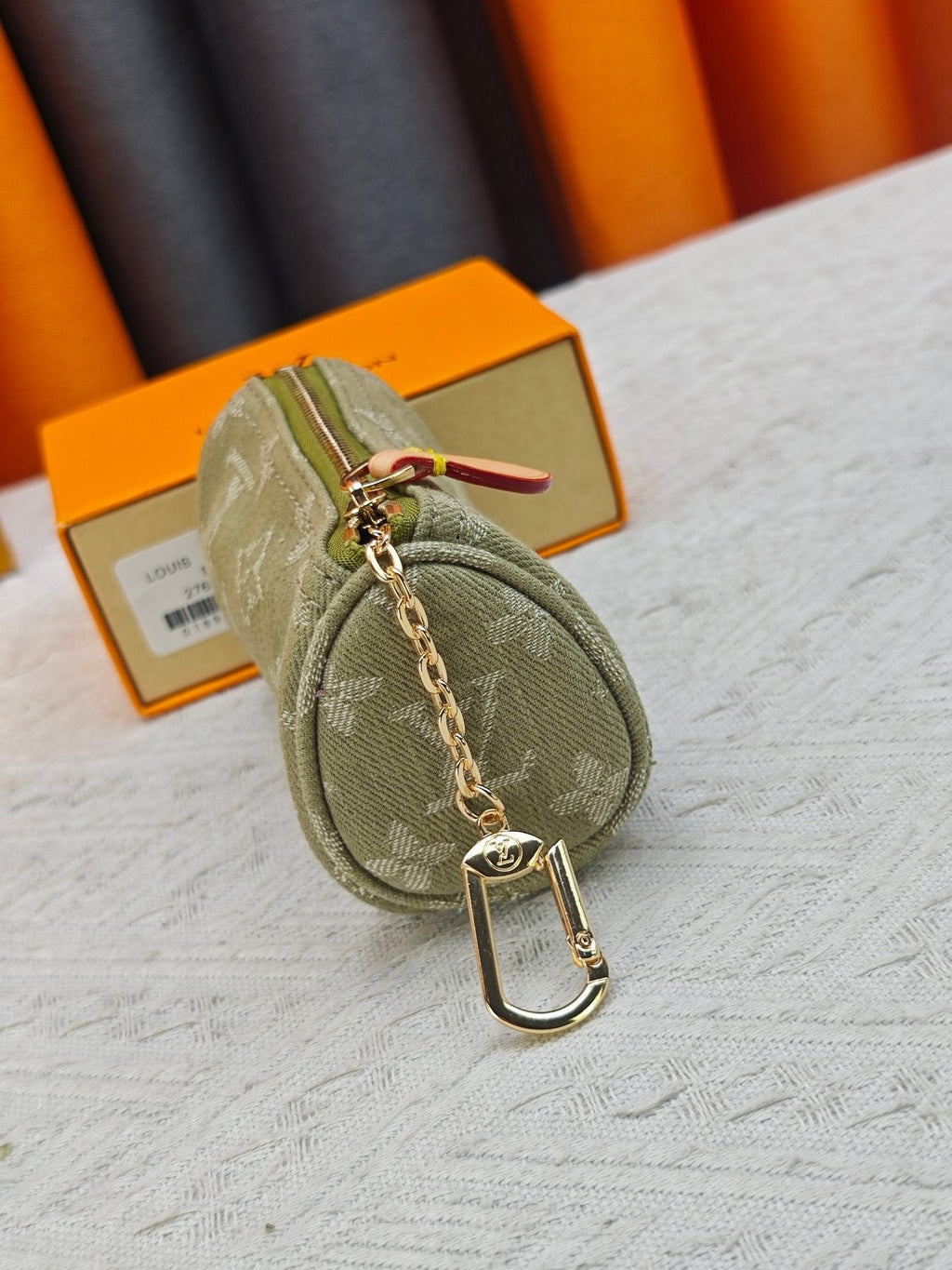 Louis Vuitton Speedy Trousse Monogram Denim Coin Pouch — side
