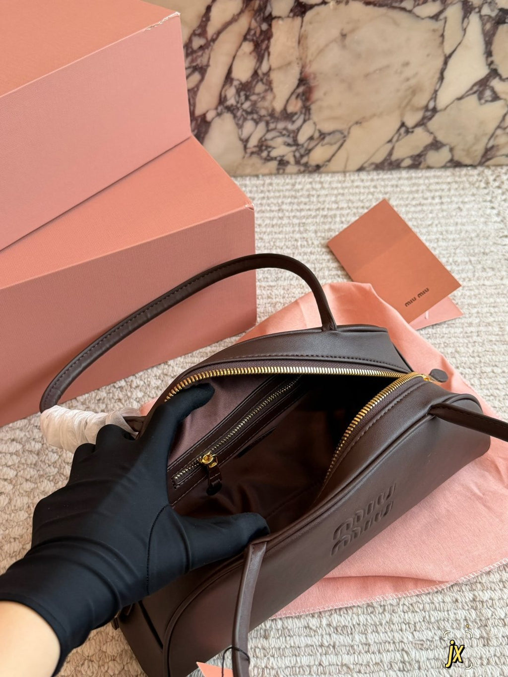Miu Miu Wander Chain-Trim Shoulder Bag — front