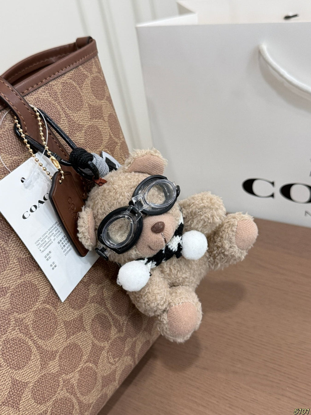Coach Patterned Tapered Tote Bag — detail