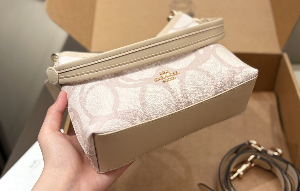 Coach Laurel Signature Hobo Bag — detail