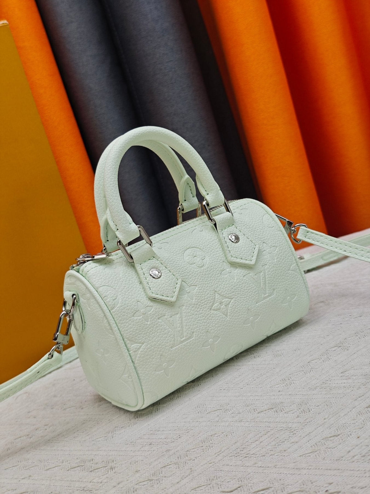 Louis Vuitton Nano Speedy Monogram Top-Handle Bag — front