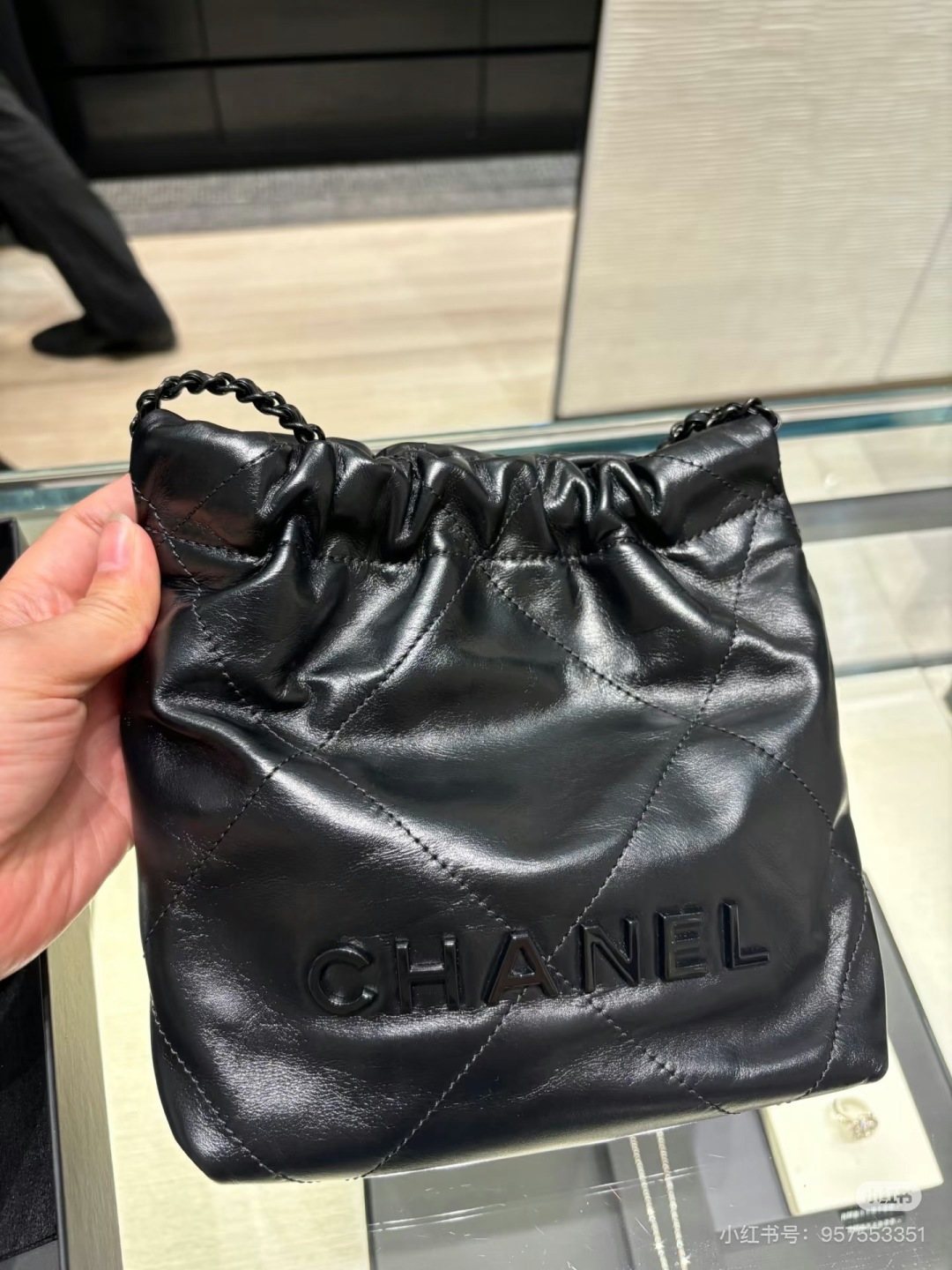 Chanel 22 Drawstring Shoulder Bag — model