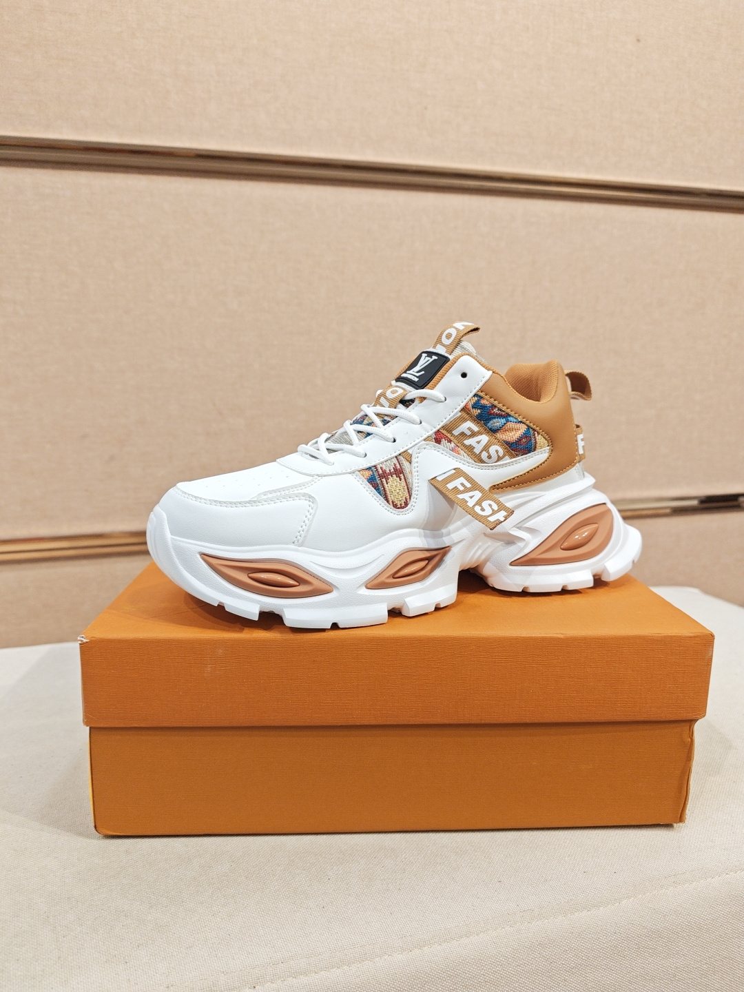Louis Vuitton Paneled Chunky Sole Sneakers — front