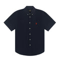 Test2-Ralph Lauren Oxford Short-Sleeve Button-Front Shirt — front