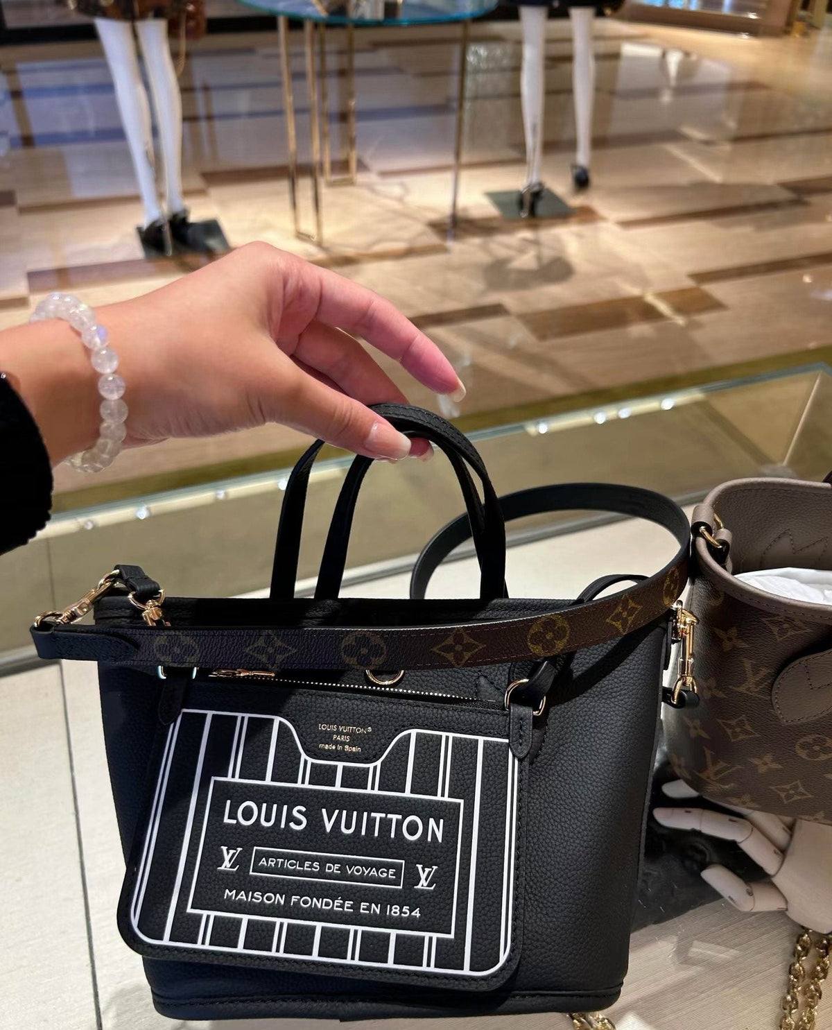 Louis Vuitton Neverfull BB Reversible Tote — front