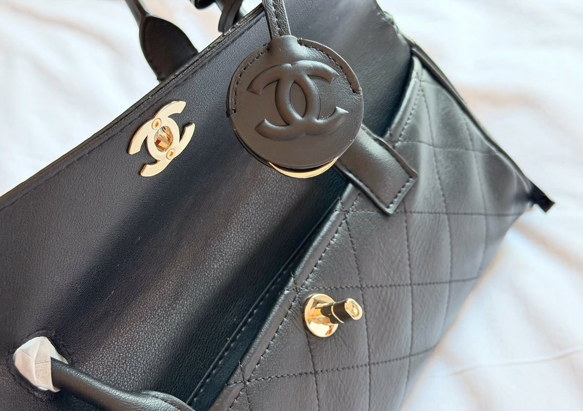 Chanel Baguette Shoulder Bag with Side Cords — detail