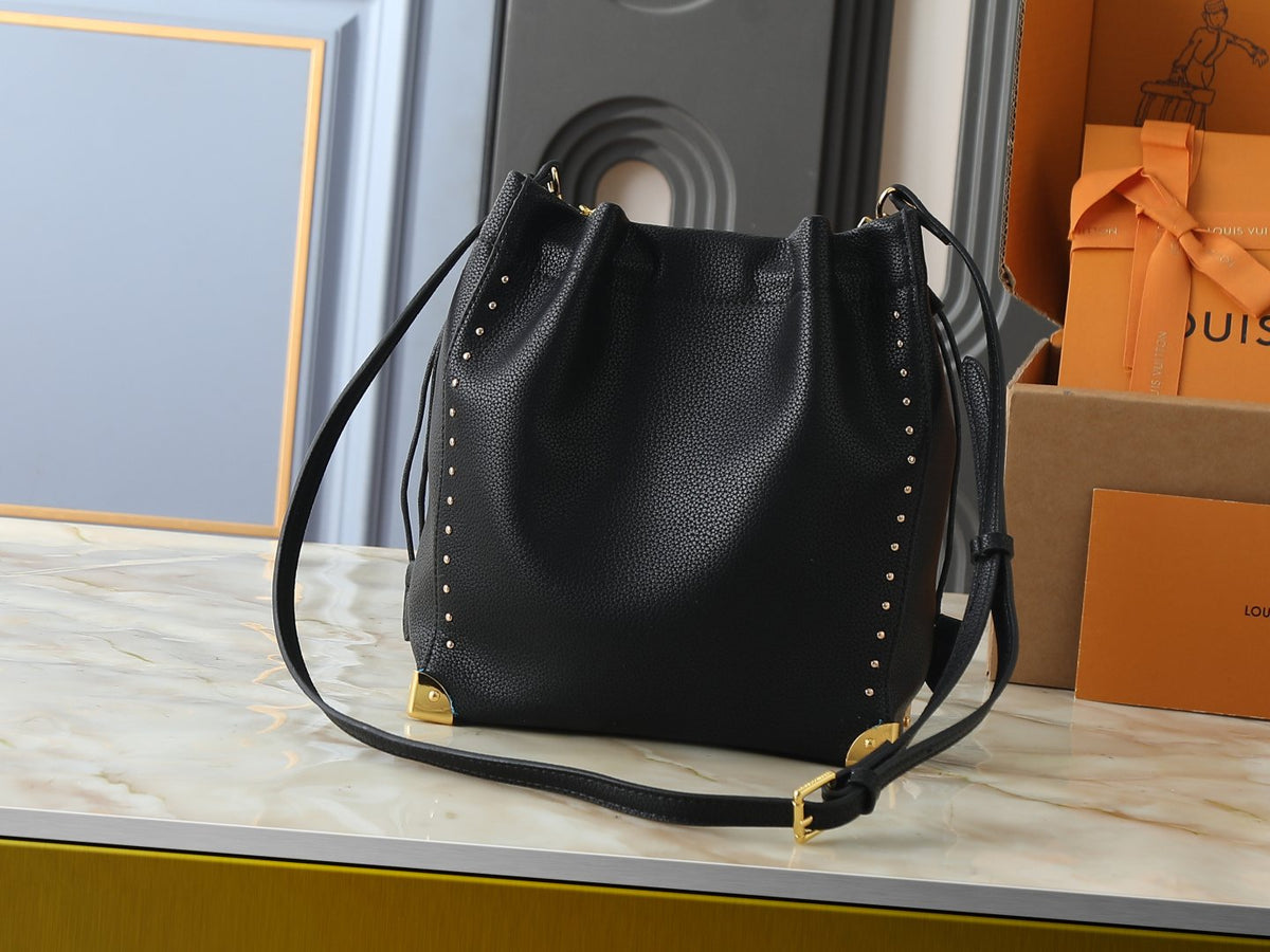 Louis Vuitton Noé Trunk Drawstring Bucket Bag — back
