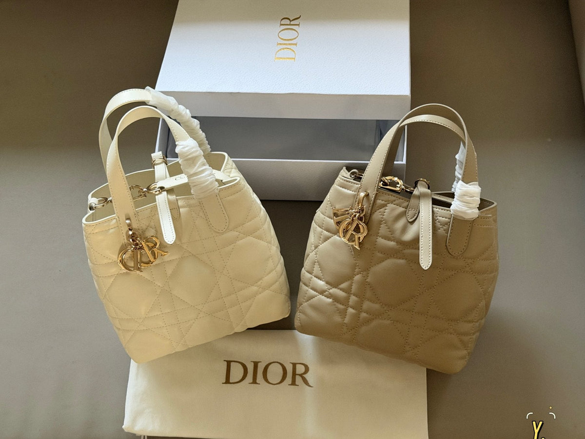 Dior Toujours Quilted Top-Handle Handbag — comparison