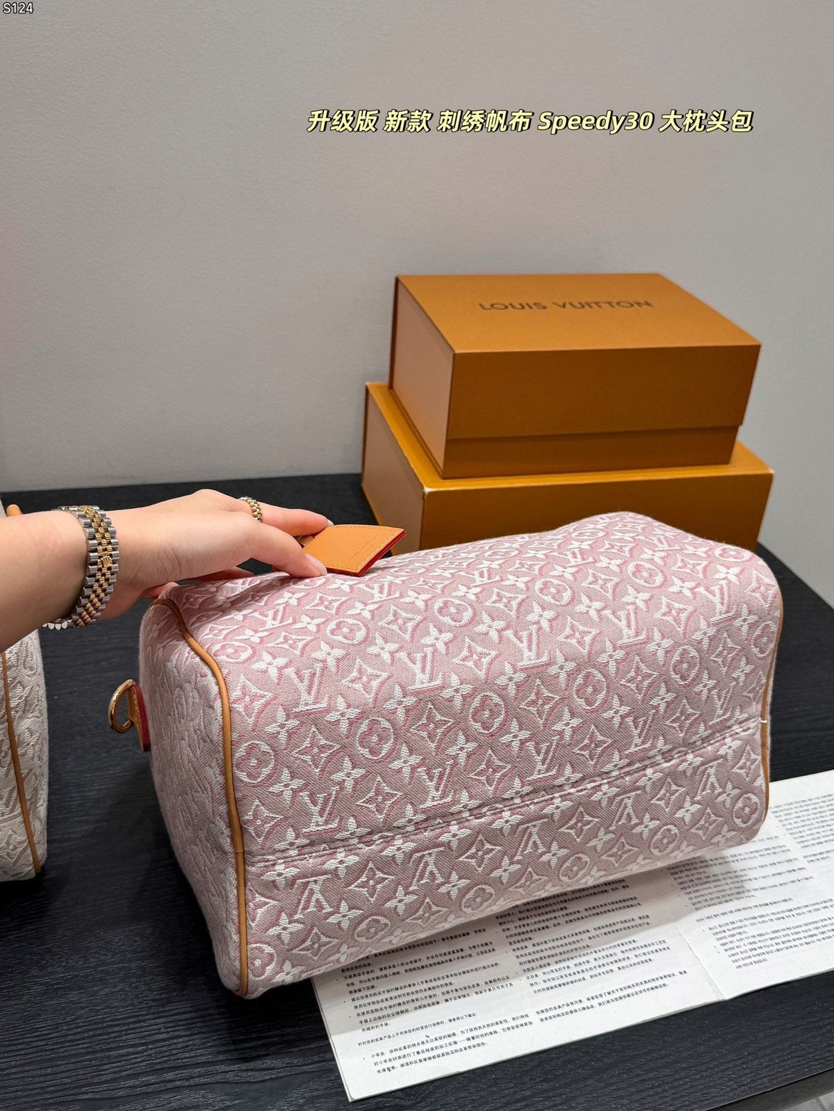 Louis Vuitton Soft Speedy Monogram Handbag — back