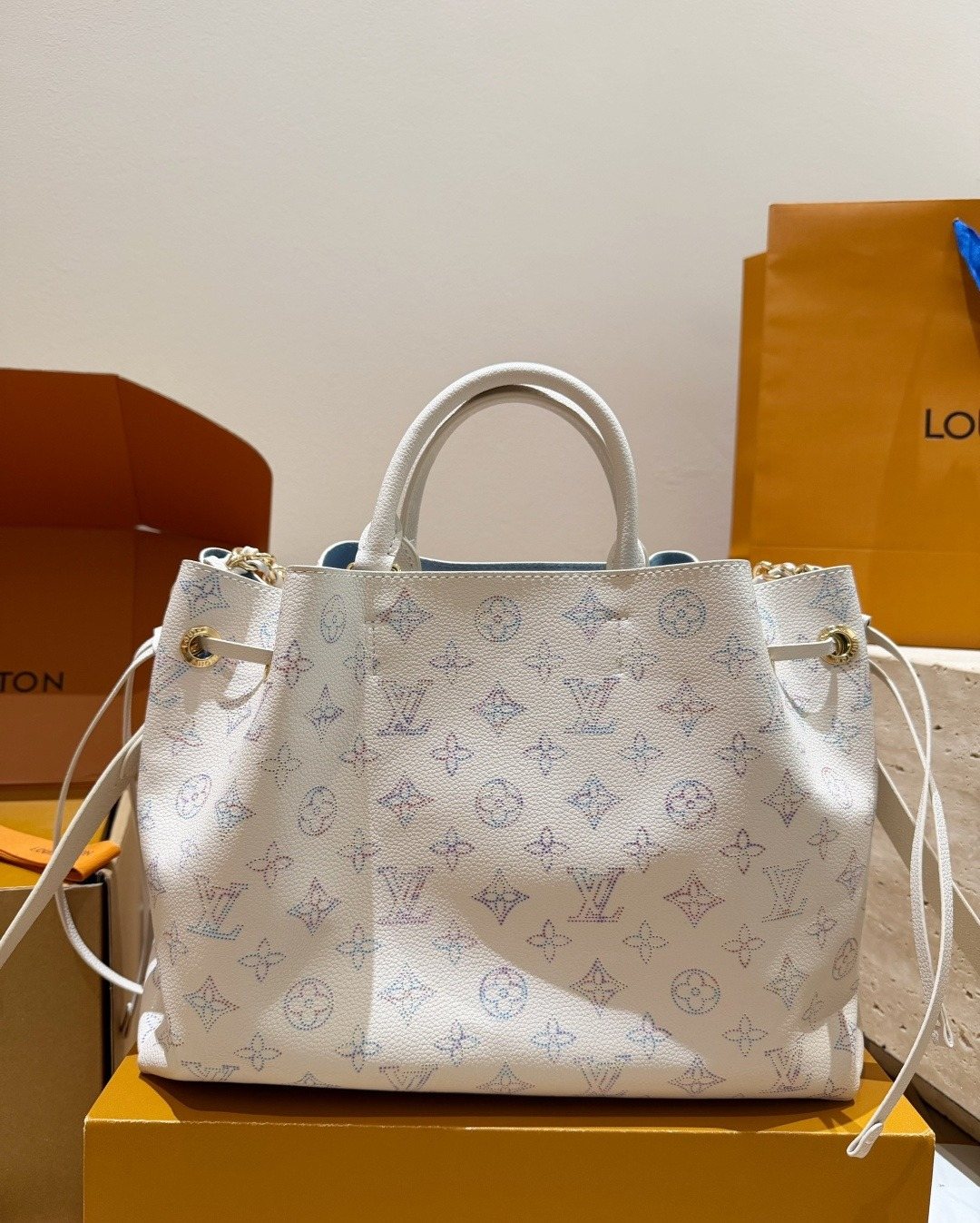 Louis Vuitton Hina Mahina Monogram Tote — front