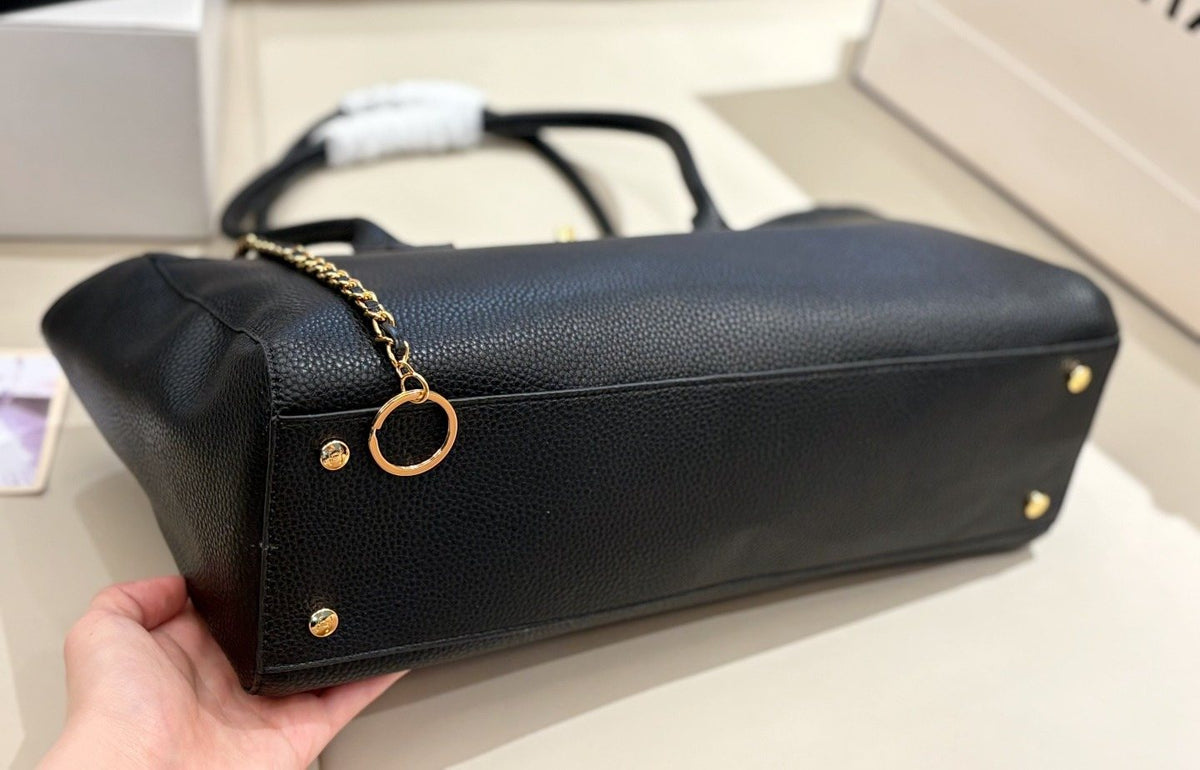 Chanel Cerf Textured Tote Bag — detail
