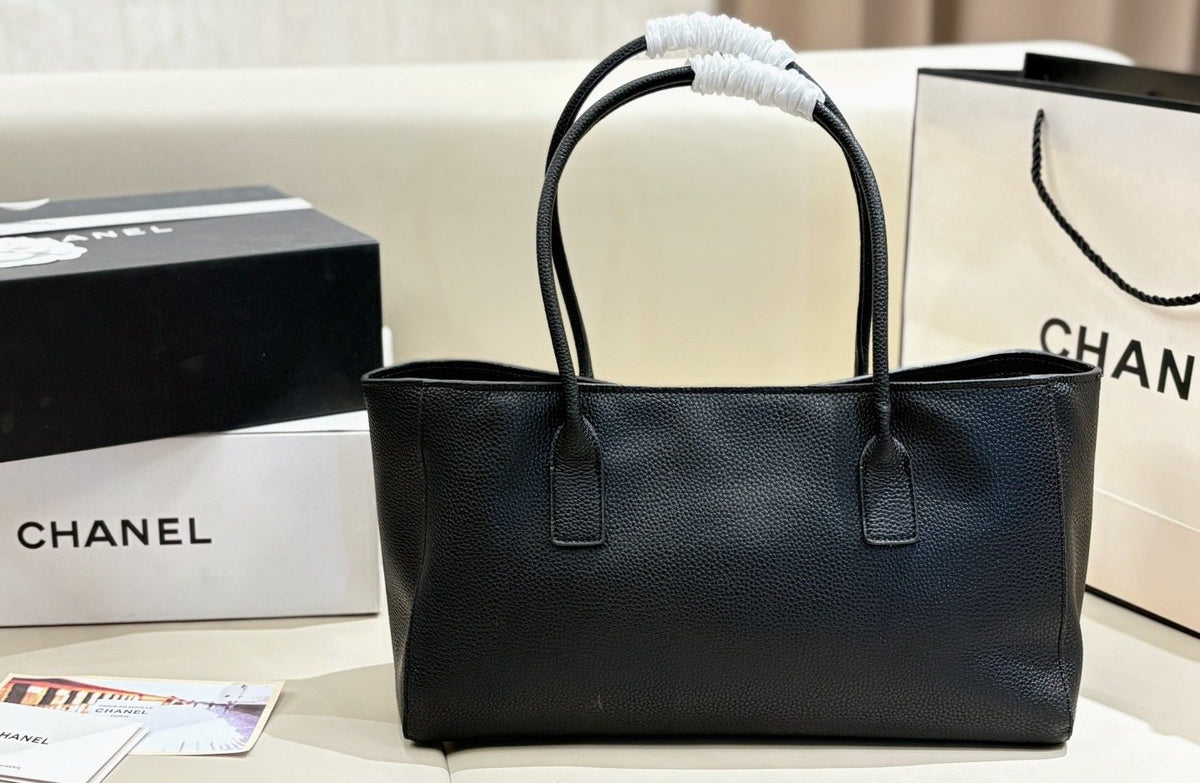 Chanel Cerf Textured Tote Bag — back