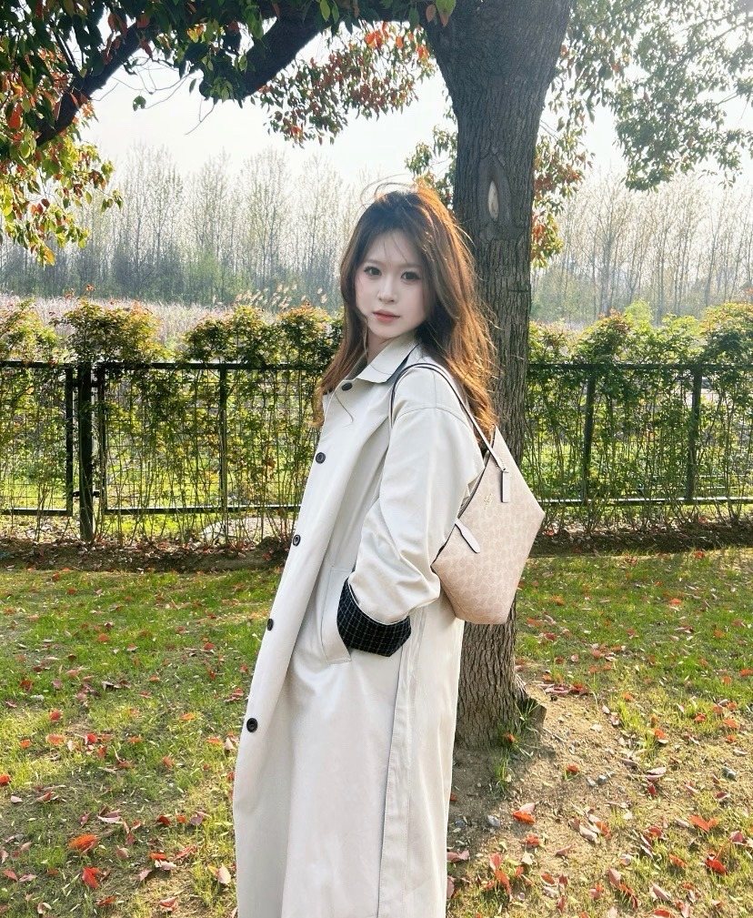 Coach Fiona Patterned Zip-Top Tote — model