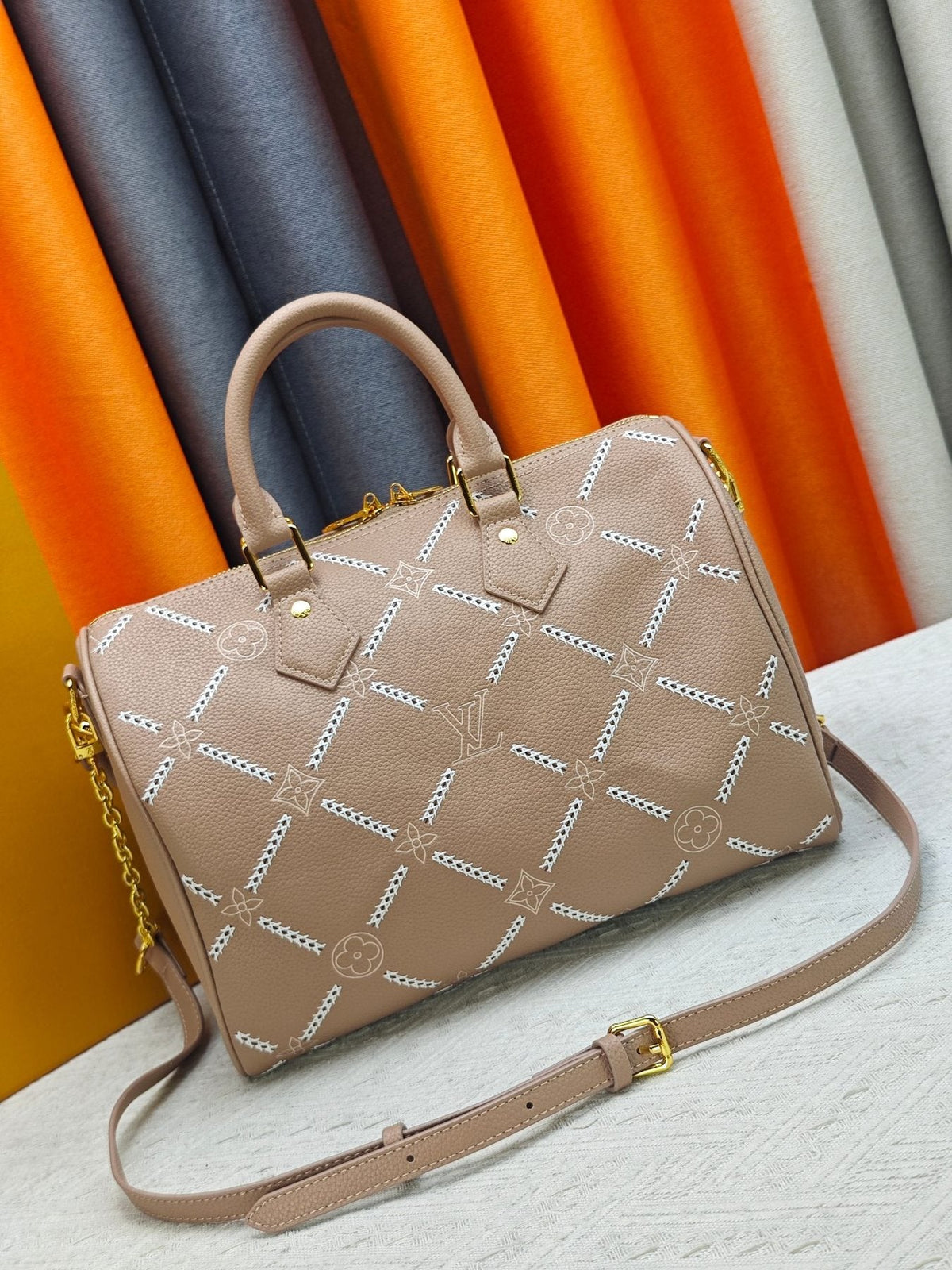 Louis Vuitton Speedy Bandoulière Printed Leather Bag — back