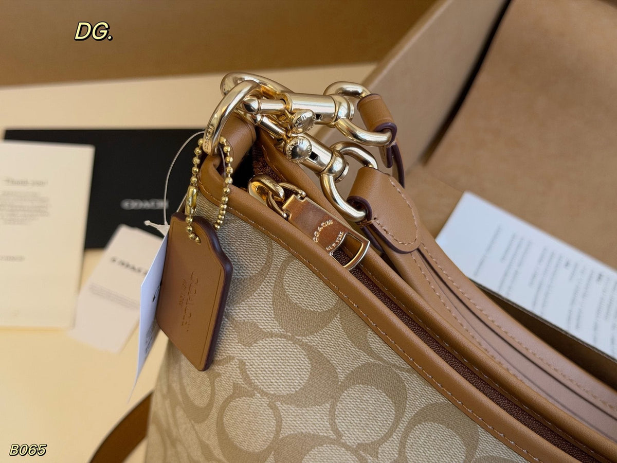 Coach Laurel Monogram Shoulder Bag — detail