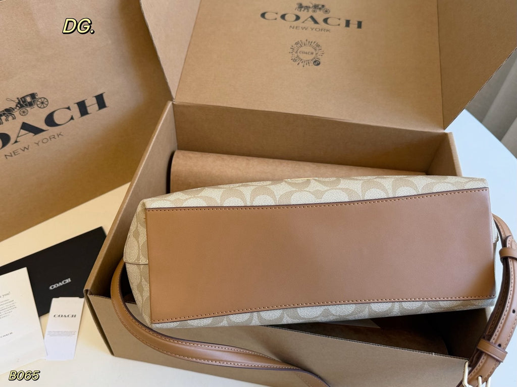 Coach Laurel Monogram Shoulder Bag — detail