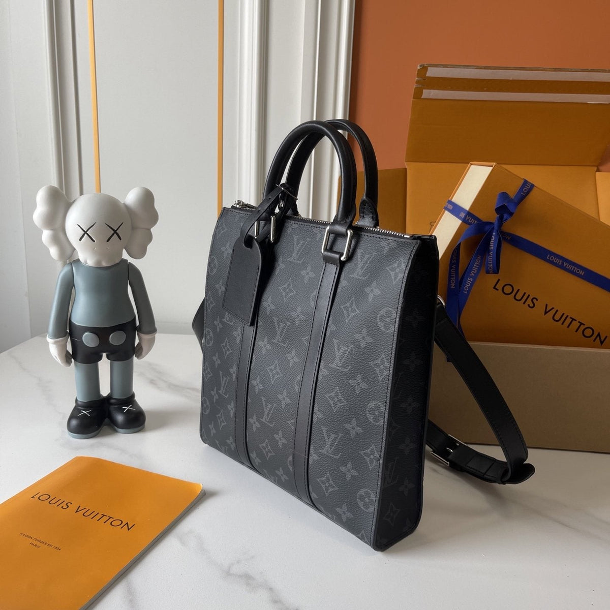 Louis Vuitton Sac Plat Cross Monogram Tote — side